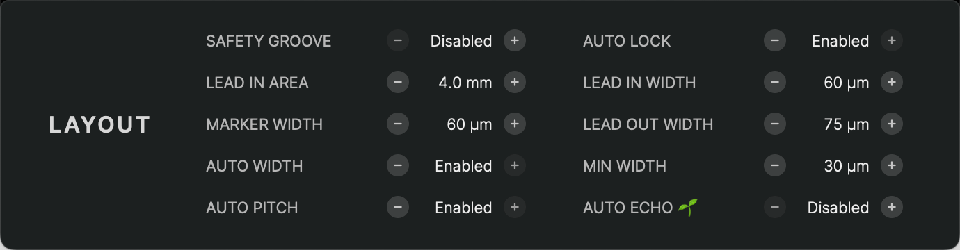 Advanced Layout Parameters