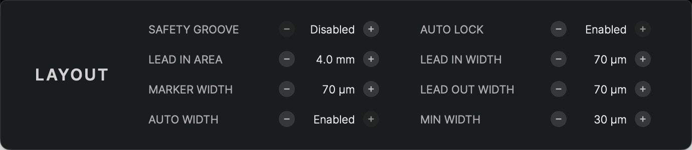 Advanced Layout Parameters