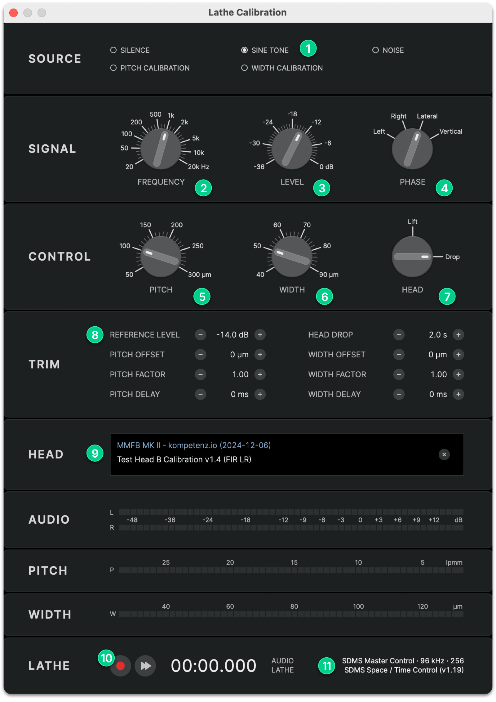 STC Lathe Calibration Dialog